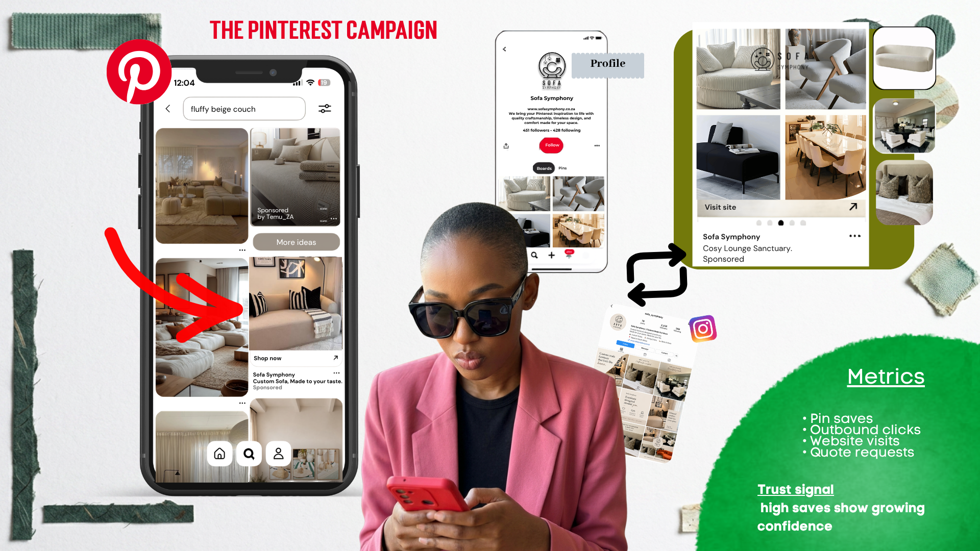 Pinterest and Instagram campaign idea